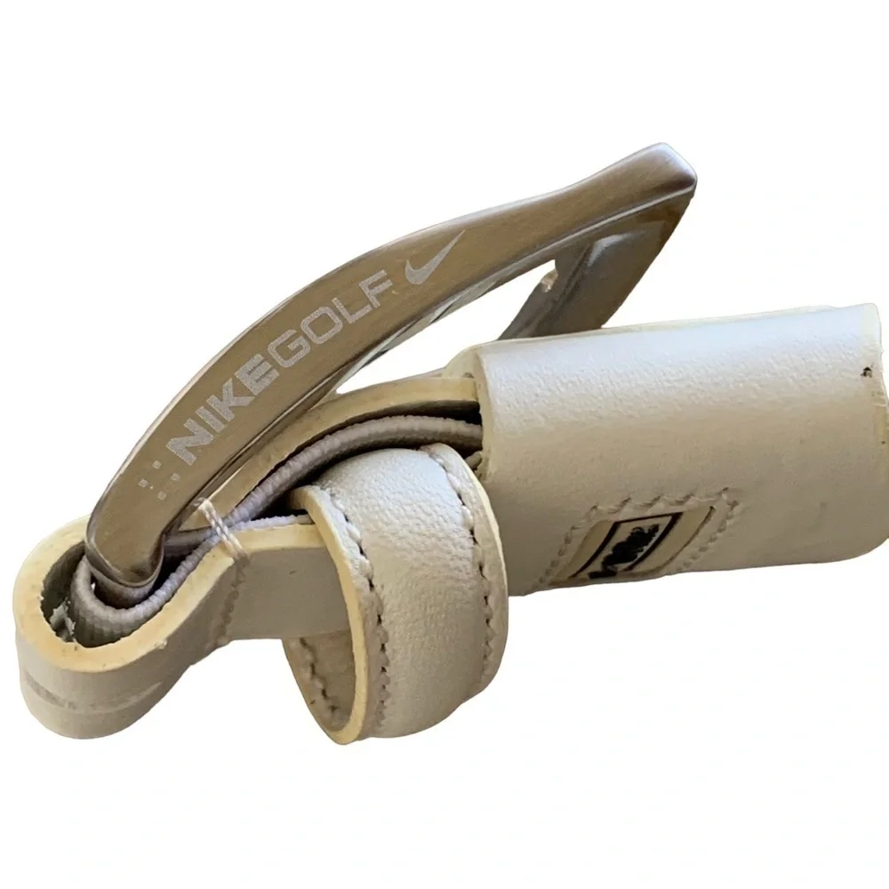 Nike G-flex White Leather Belt